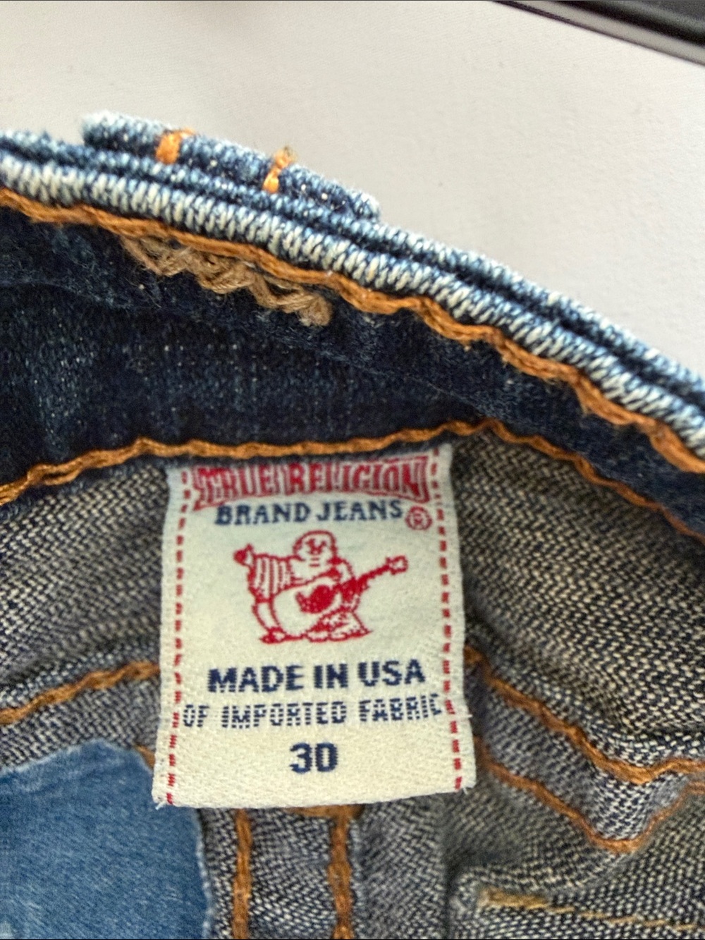 True Religion Dark Blue Flared Jeans - Picture 4 of 5
